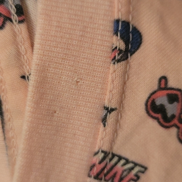 Nike Women's Cotton Printed Cropped T-Shirt Washed Coral - Picture 9 of 9